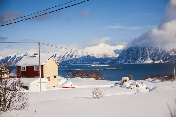 Vinter Lofoten Norra Norge — Stockfoto