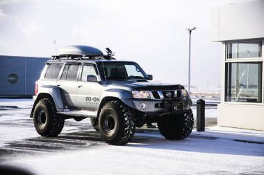 REYKJAVIK, ICELAND - MARCH, 15, 2011; Extreme 4x4 car in Reykjavik, Iceland