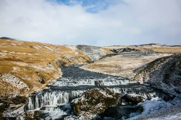 Paysage Hivernal Dans Sud Islande Europe Nord — Photo