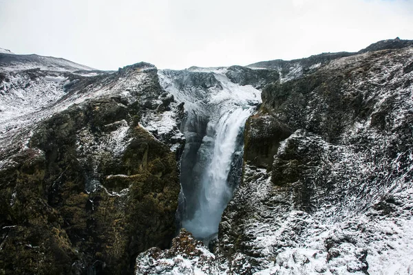 Krajobraz Zimowy Południowej Islandii Europa Północna — Zdjęcie stockowe