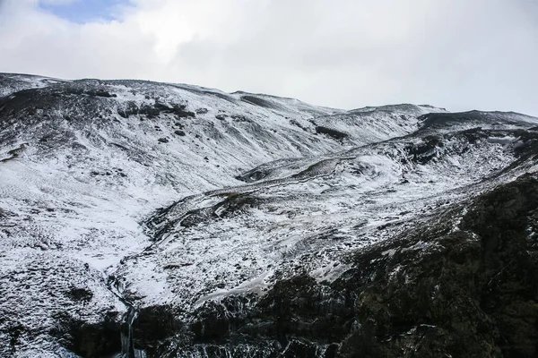 Χειμερινό Τοπίο Στη Νότια Ισλανδία Βόρεια Ευρώπη — Φωτογραφία Αρχείου