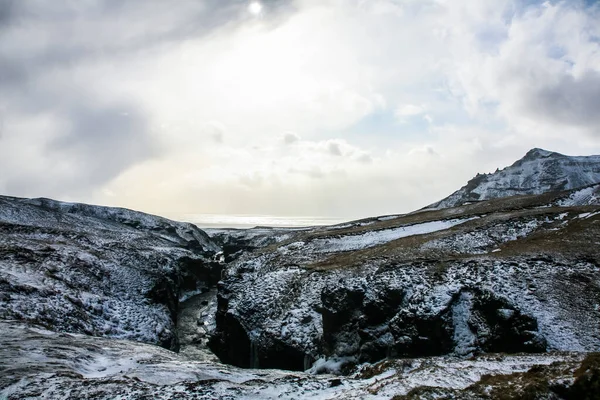 Paesaggio Invernale Nel Sud Dell Islanda Nord Europa — Foto Stock