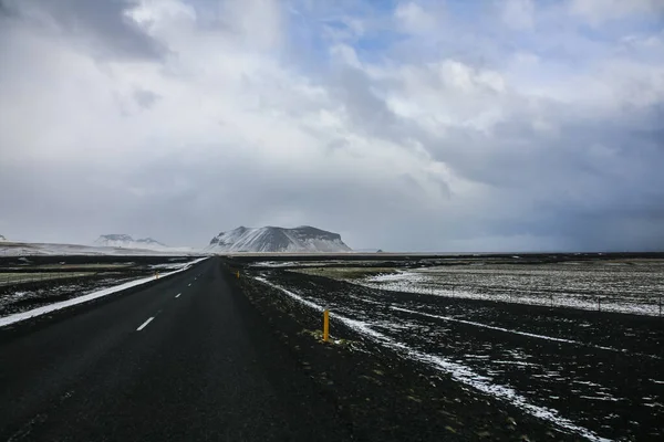 Route Hiver Dans Sud Islande Europe Nord — Photo