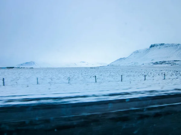 Paisaje Invernal Sur Islandia Norte Europa — Foto de Stock