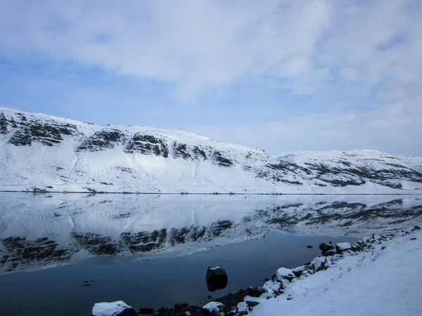 Paysage Hivernal Dans Sud Islande Europe Nord — Photo