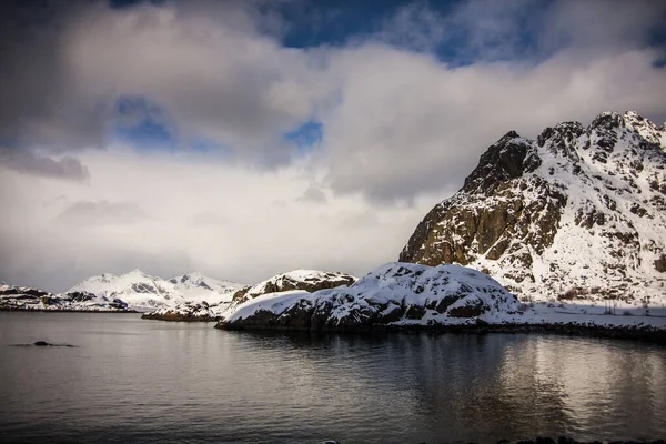 Winter Lofoten Eilanden Noorden Noorwegen — Stockfoto