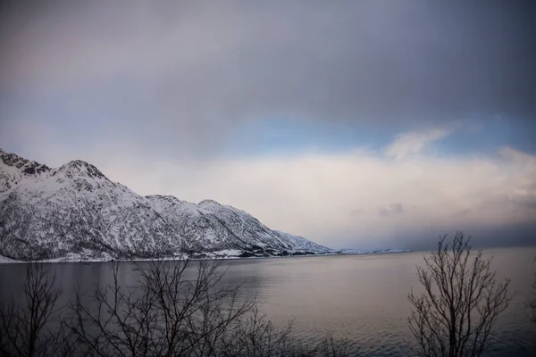 Tél Lofoten Szigeteken Észak Norvégia — Stock Fotó