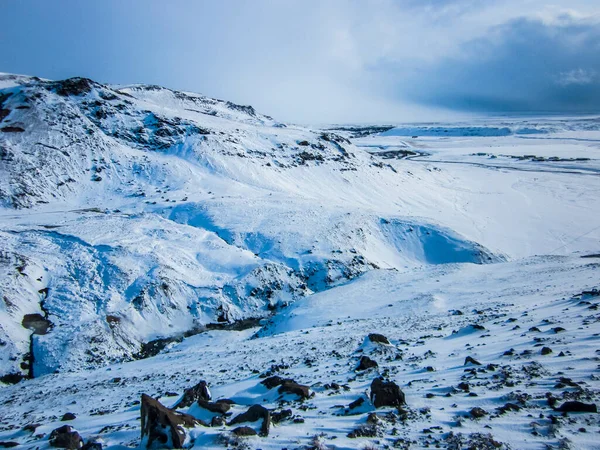 Paesaggio Invernale Nel Sud Dell Islanda Nord Europa — Foto Stock