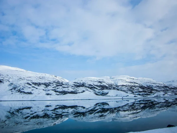 冰岛南部 北欧的冬季景观 — 图库照片