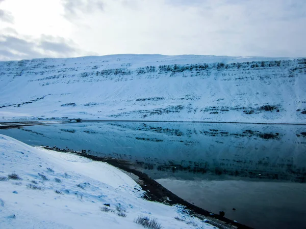 Paysage Hivernal Dans Sud Islande Europe Nord — Photo