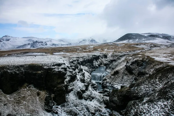 Paesaggio Invernale Nel Sud Dell Islanda Nord Europa — Foto Stock