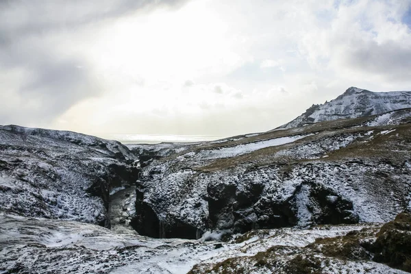 Paesaggio Invernale Nel Sud Dell Islanda Nord Europa — Foto Stock