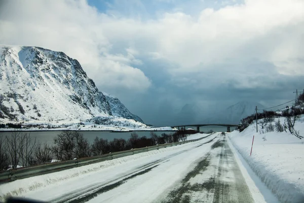 Invierno Las Islas Lofoten Norte Noruega — Foto de Stock