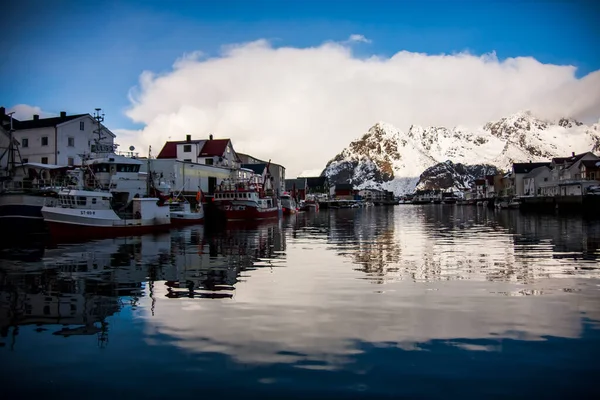 Vinter Lofoten Norra Norge — Stockfoto