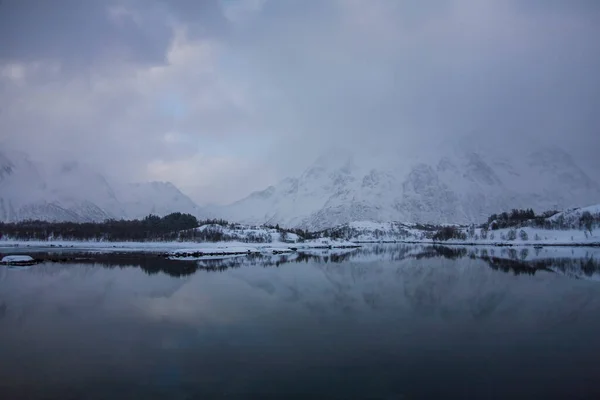 Invierno Las Islas Lofoten Norte Noruega —  Fotos de Stock