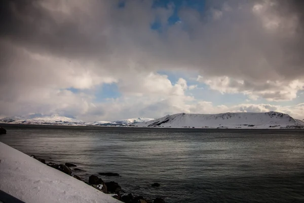 Inverno Nelle Isole Lofoten Nord Norvegia — Foto Stock