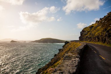 İrlanda topraklarında bahar manzarası.