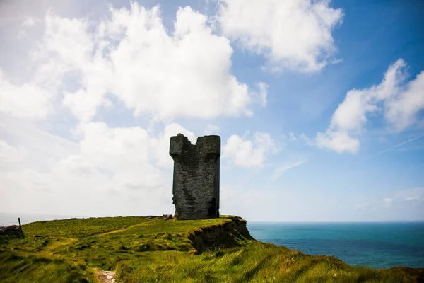 Εαρινό Τοπίο Στο Cliffs Moher Aillte Mhothair Ιρλανδία — Φωτογραφία Αρχείου