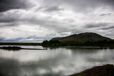 Güney İzlanda, Avrupa 'da yaz manzarası.