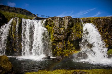 Güney İzlanda, Avrupa 'da yaz manzarası.