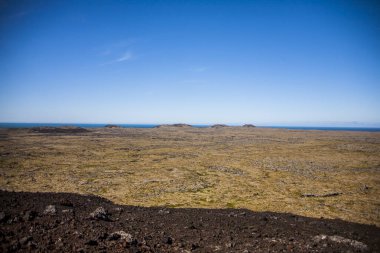 Güney İzlanda, Avrupa 'da yaz manzarası.