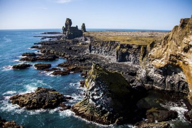 Güney İzlanda, Avrupa 'da yaz manzarası.