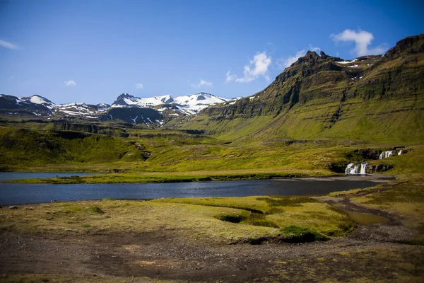 Θερινό Τοπίο Στη Νότια Ισλανδία Ευρώπη — Φωτογραφία Αρχείου