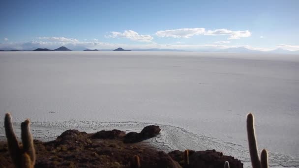 Velký Salar Uyuni Cordillera Real Andách Bolívie — Stock video