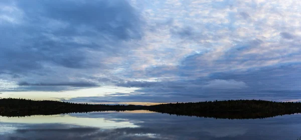 Paisaje Otoñal Muonio Laponia Finlandia —  Fotos de Stock