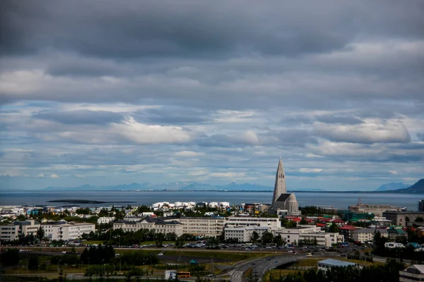 Sommarlandskap Reykjavik Södra Island Europa — Stockfoto