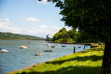 İrlanda 'nın Cork şehrinde bahar manzarası.