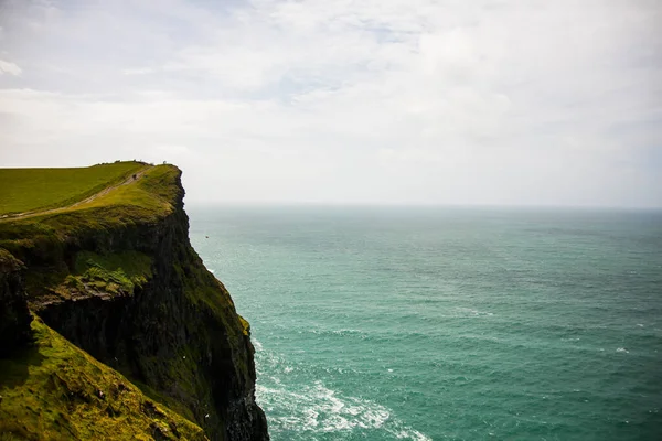 Paesaggio Primaverile Cliffs Moher Aillte Mhothair Irlanda — Foto Stock