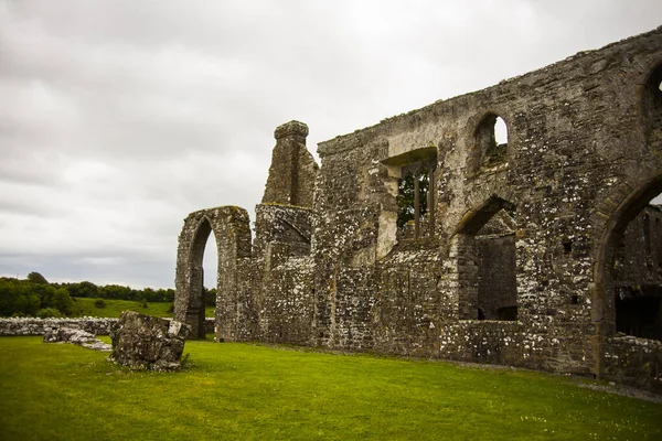 Frühling Bective Abbey Mainistir Bheigti Irland — Stockfoto