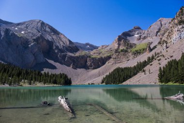 Ibon De Plan 'da yaz manzarası, Pireneler, İspanya.