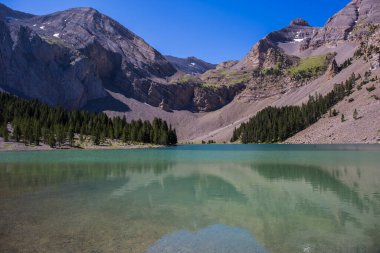 Ibon De Plan 'da yaz manzarası, Pireneler, İspanya.
