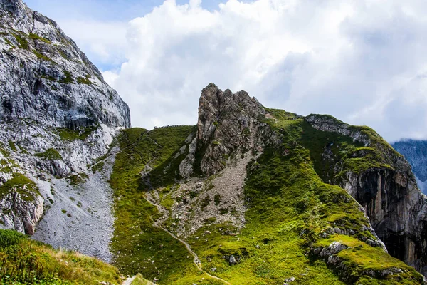 Sommarlandskap Dolomiterna Alperna Italien — Stockfoto