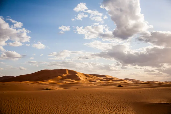 Paesaggio Asciutto Dune Nel Deserto Del Sahara Marocco — Foto Stock