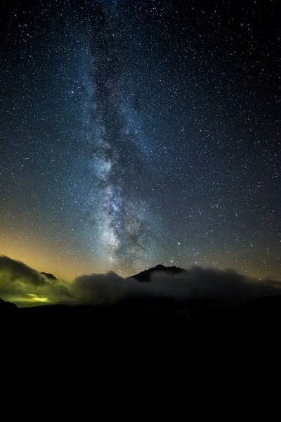 Vía Láctea Verano Pedraforca Barcelona Pirineos Cataluña España — Foto de Stock