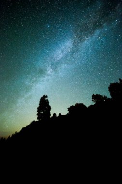 Samanyolu El Llano Del Jable, La Palma Adası, Kanarya Adaları, İspanya.