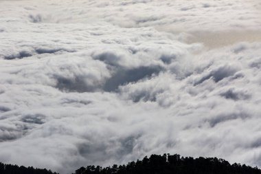 Caldera de Taburiente 'de bahar günbatımı, La Palma Adası, Kanarya Adaları, İspanya