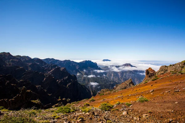 Spring Sunset Caldera Taburiente Palma Island Canary Islands Spain — Stock Photo, Image