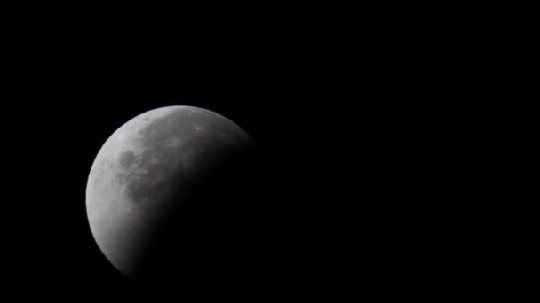 Zaćmienie Księżyca Montserrat Barcelona Hiszpania — Wideo stockowe