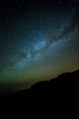 Caldera de Taburiente 'deki Samanyolu, La Palma Adası, Kanarya Adaları, İspanya