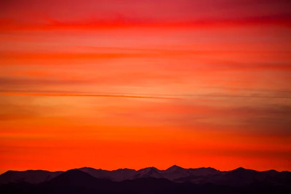 Atardecer Reserva Natural Aiguamolls Emporda España — Foto de Stock