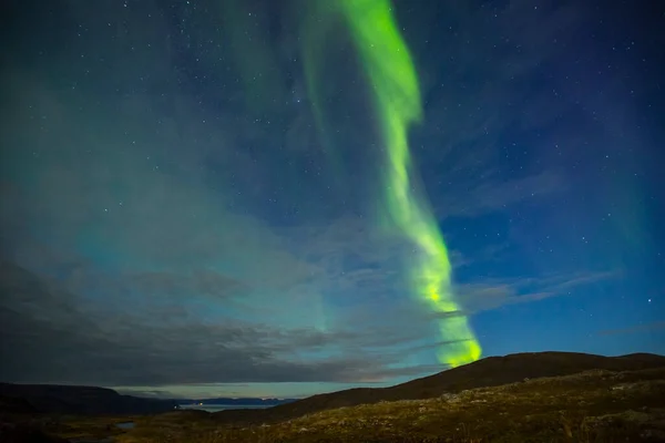 Northern Lights Nordkappu Severní Norsko Evropa — Stock fotografie