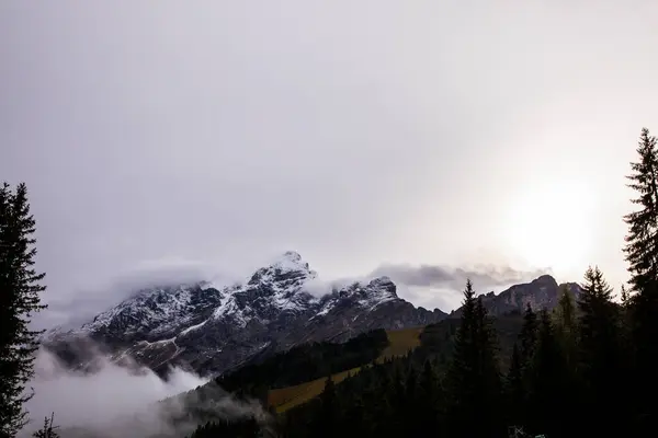 Sonnenuntergang Den Dolomiten Alpen Norditalien Europa — Stockfoto