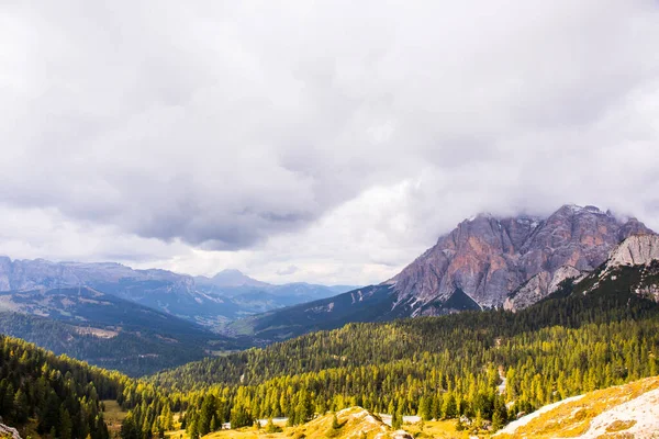 Puesta Sol Las Montañas Dolomitas Alpes Norte Italia Europa —  Fotos de Stock