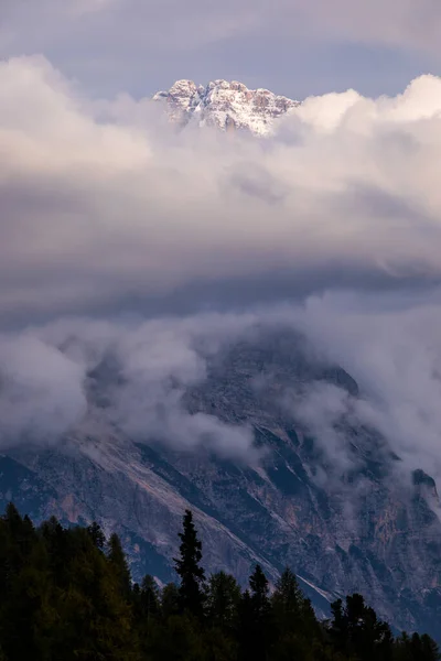 Západ Slunce Dolomitských Horách Alpy Severní Itálie Evropa — Stock fotografie