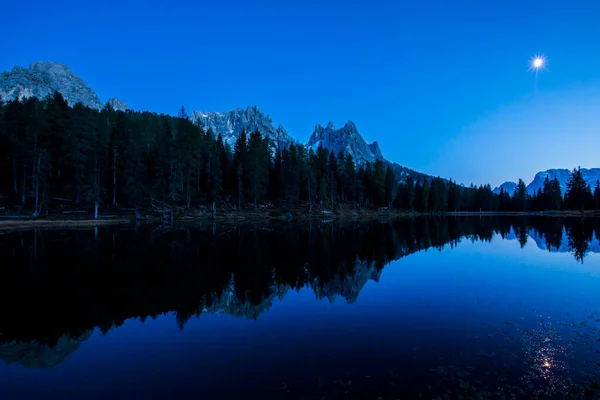 Dolomites Dağlarında Gün Batımı Alpler Kuzey Talya Avrupa — Stok fotoğraf