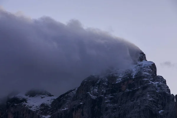 Puesta Sol Las Montañas Dolomitas Alpes Norte Italia Europa —  Fotos de Stock